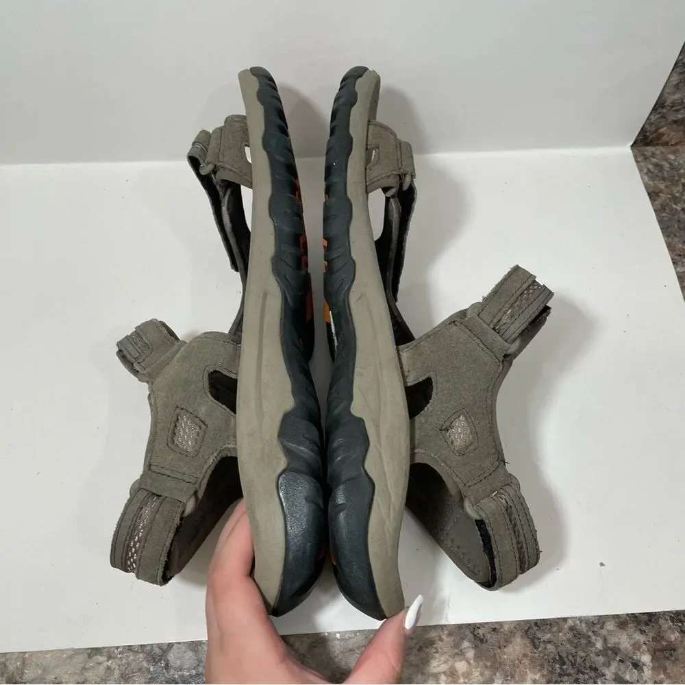 Teva Grey Velcro Outdoor Athletic Sandals